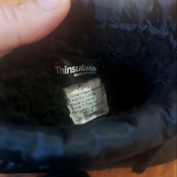 Northside Thinsulate 12T winter boots unisex boys girls gender neutral black - Picture 8 of 10